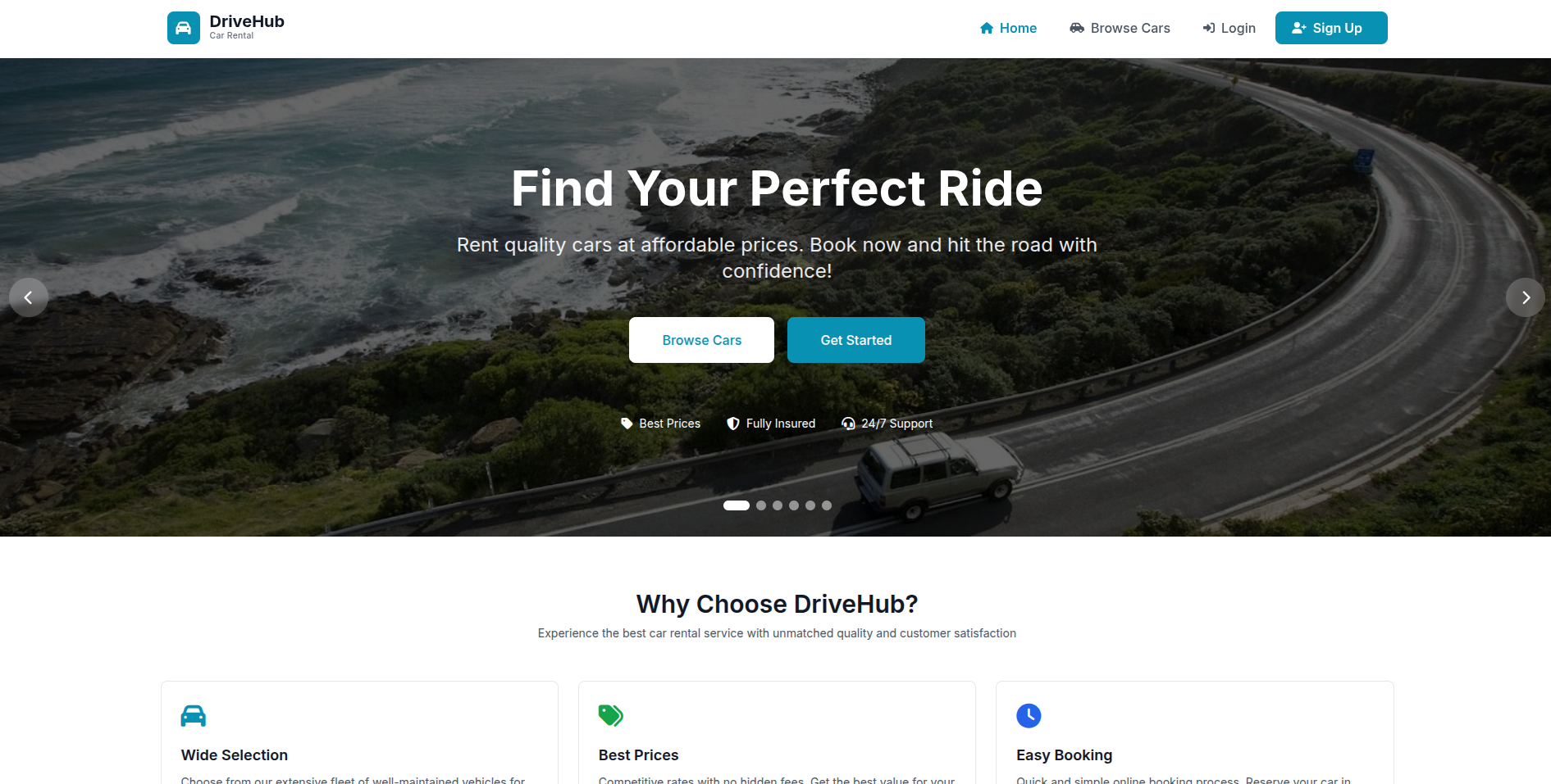 DriveHub Car Rental